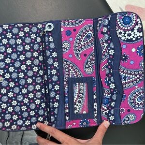 Vera Bradley travel wallet.